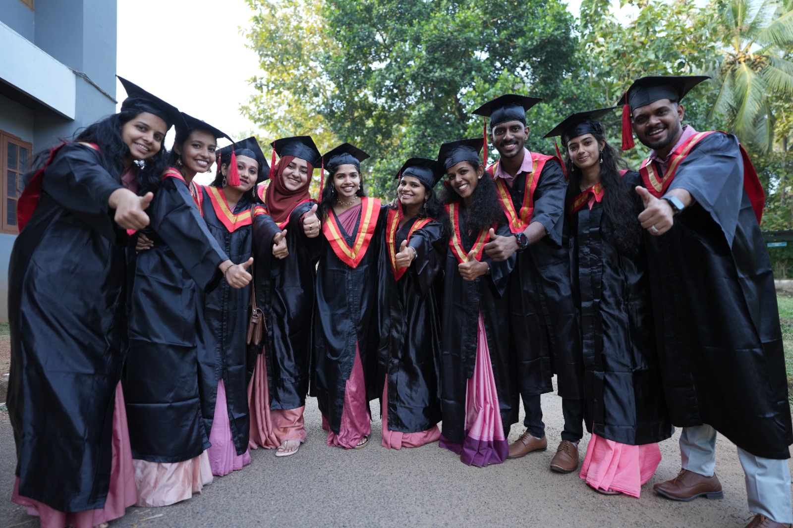 Happy students celebrating